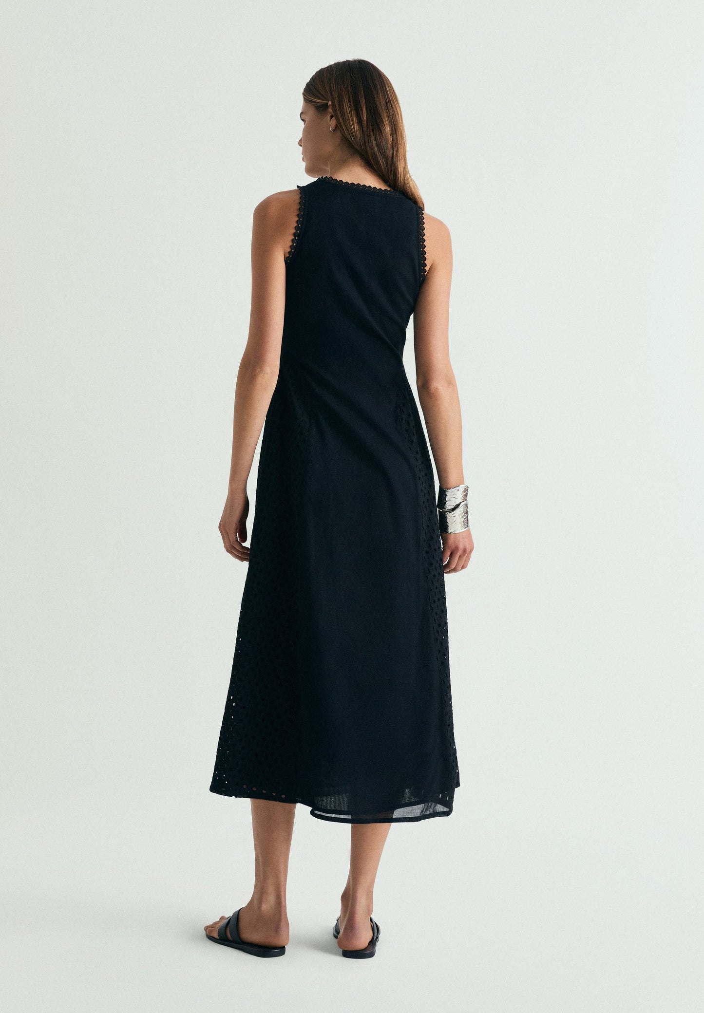 EMBROIDERED OPENWORK DRESS