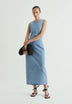 DENIM MIDI DRESS