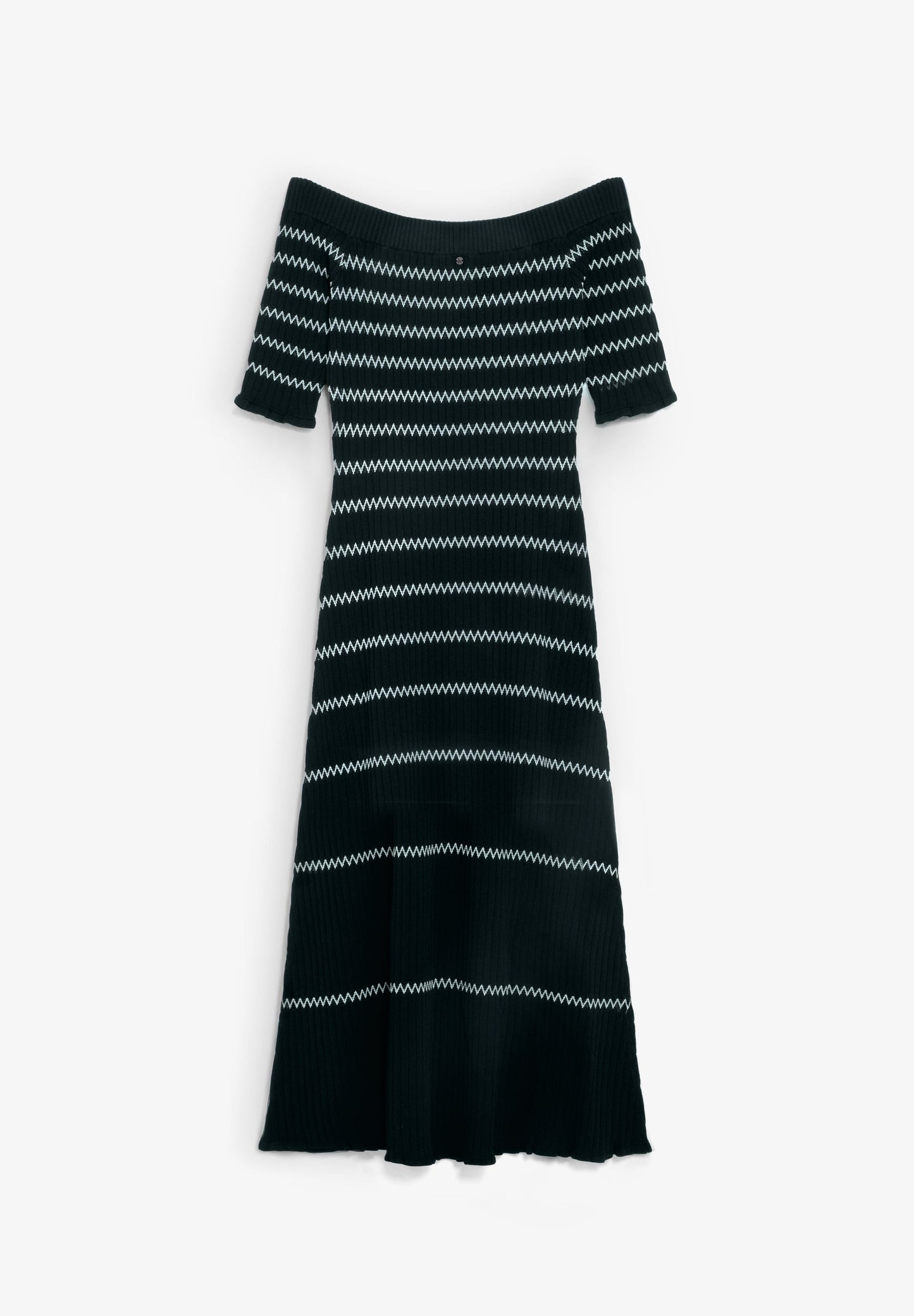 BARDOT NECKLINE KNIT DRESS