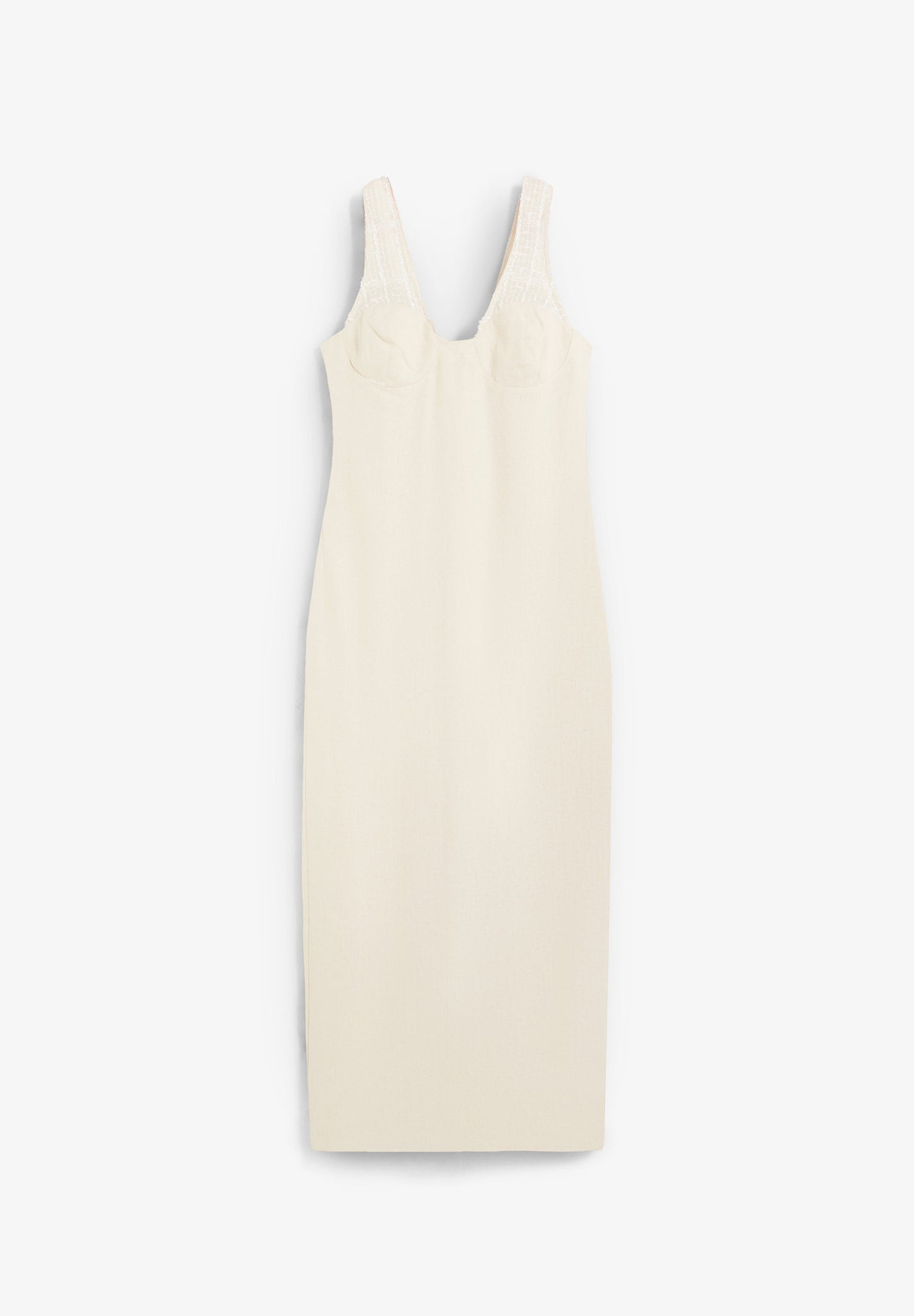 LINEN MIDI DRESS