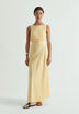 SATIN DRESS WITH OPEN BACK