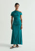 SATIN ASYMMETRIC DRESS