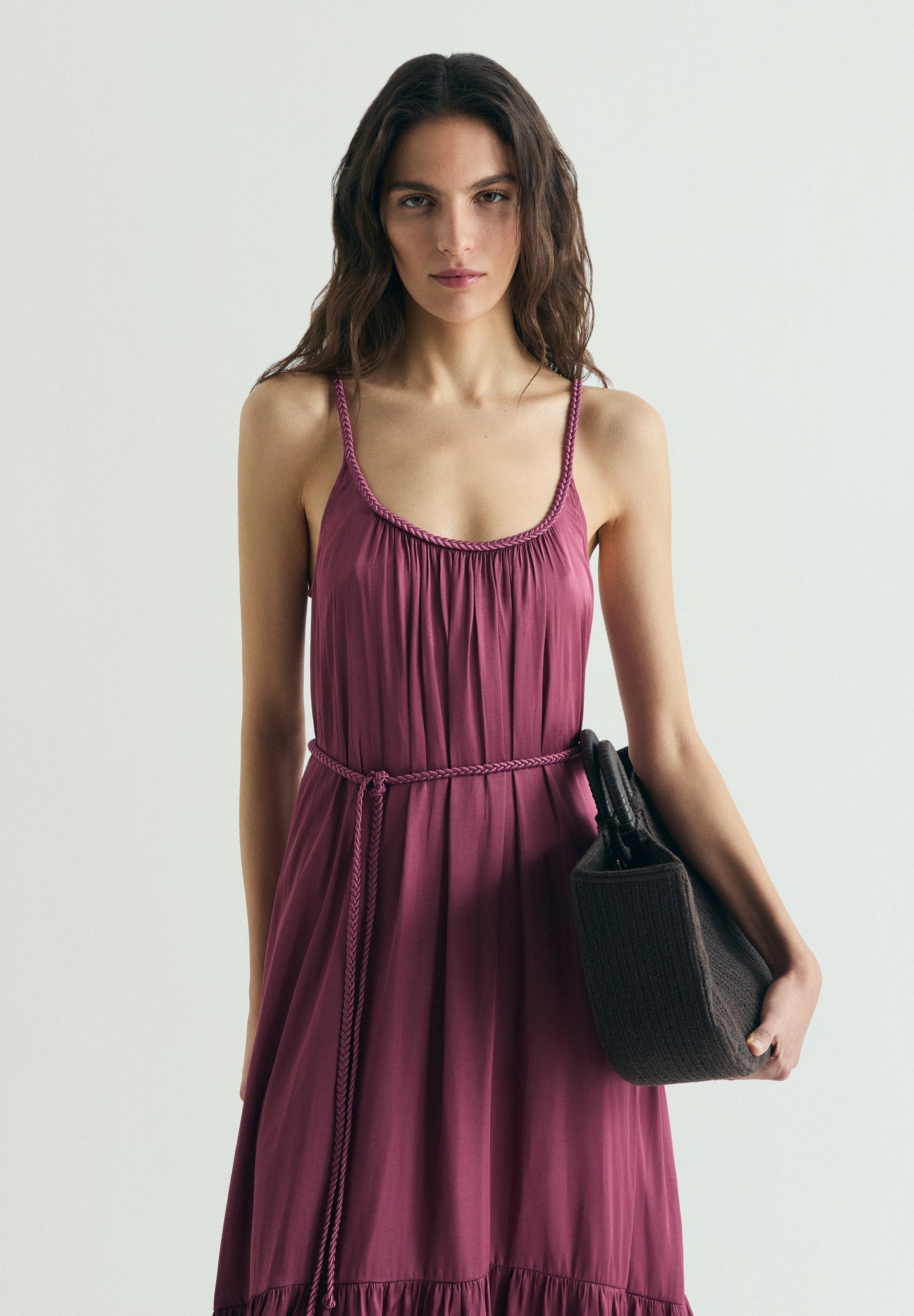 BRAIDED WAIST DRESS