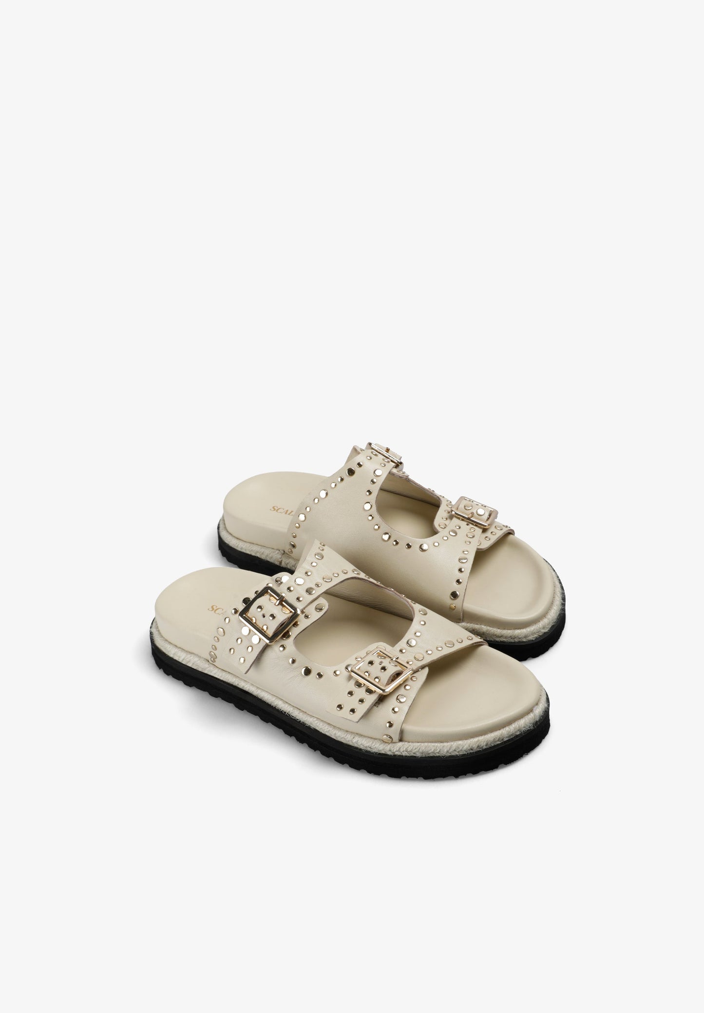 DOUBLE BUCKLE SANDALS