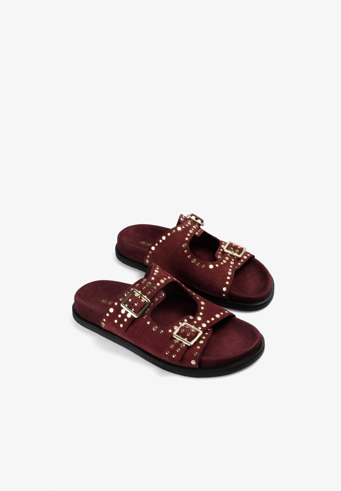 FLAT STUDDED SANDALS