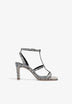 100% LEATHER HEELED SANDALS