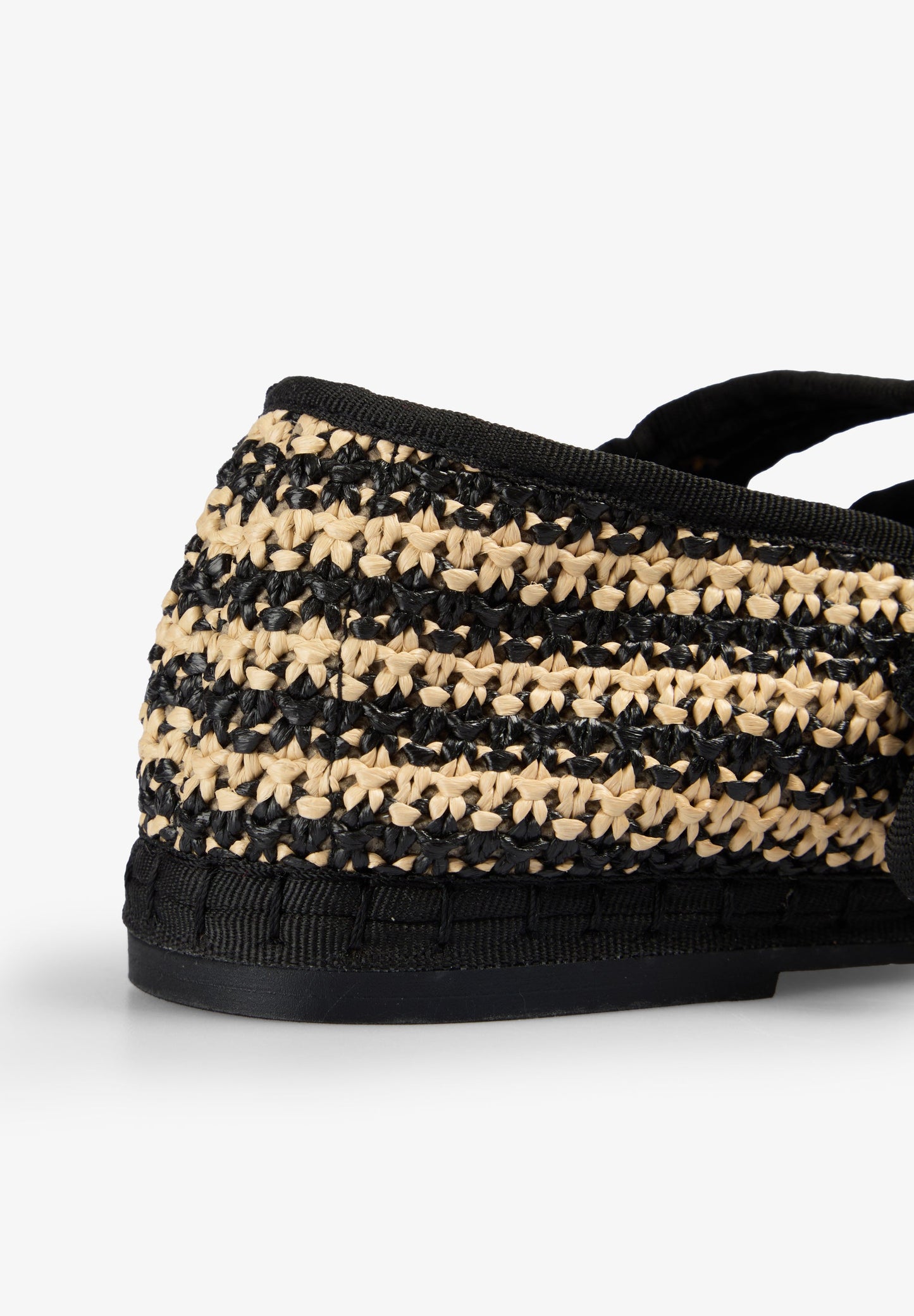 CONTRAST BRAIDED BALLET FLATS