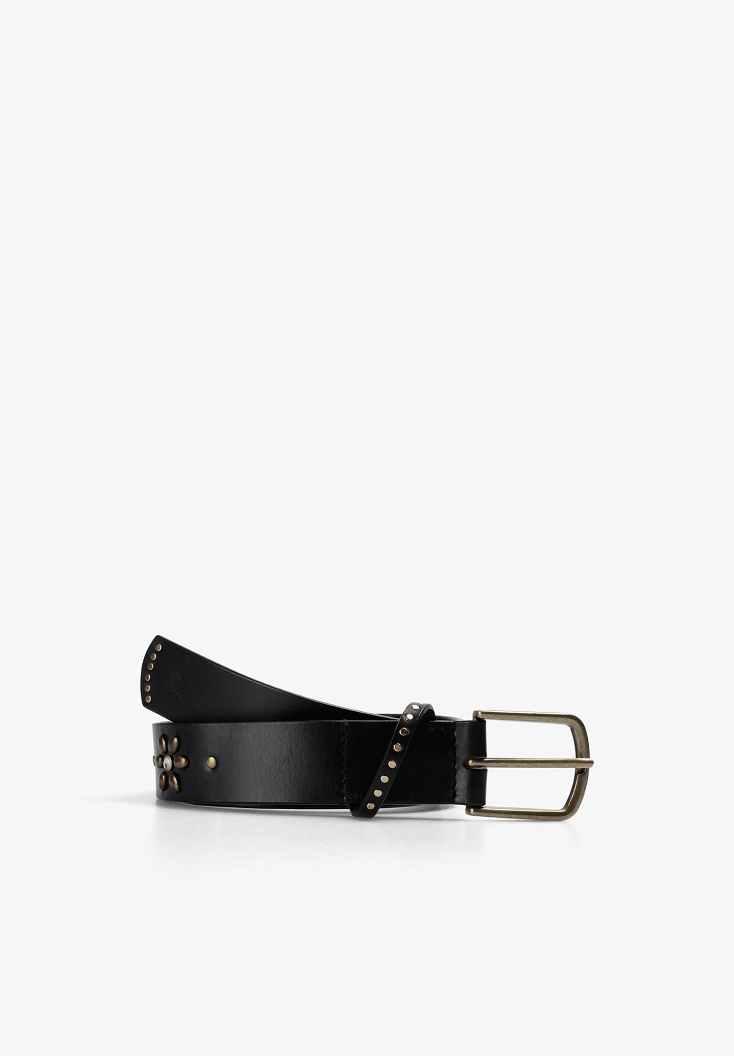 LEATHER BELT WITH STUDS