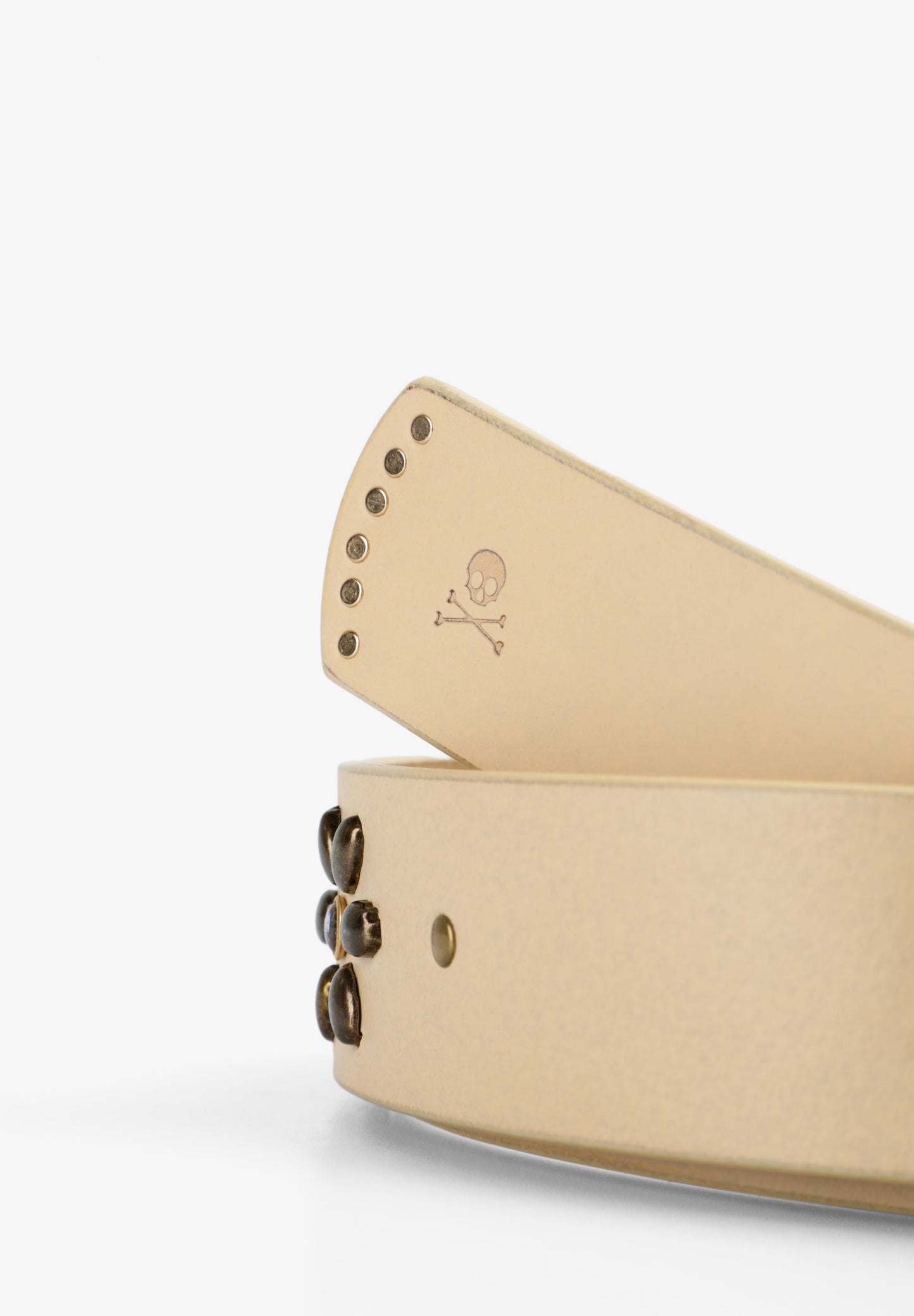 LEATHER BELT WITH STUDS