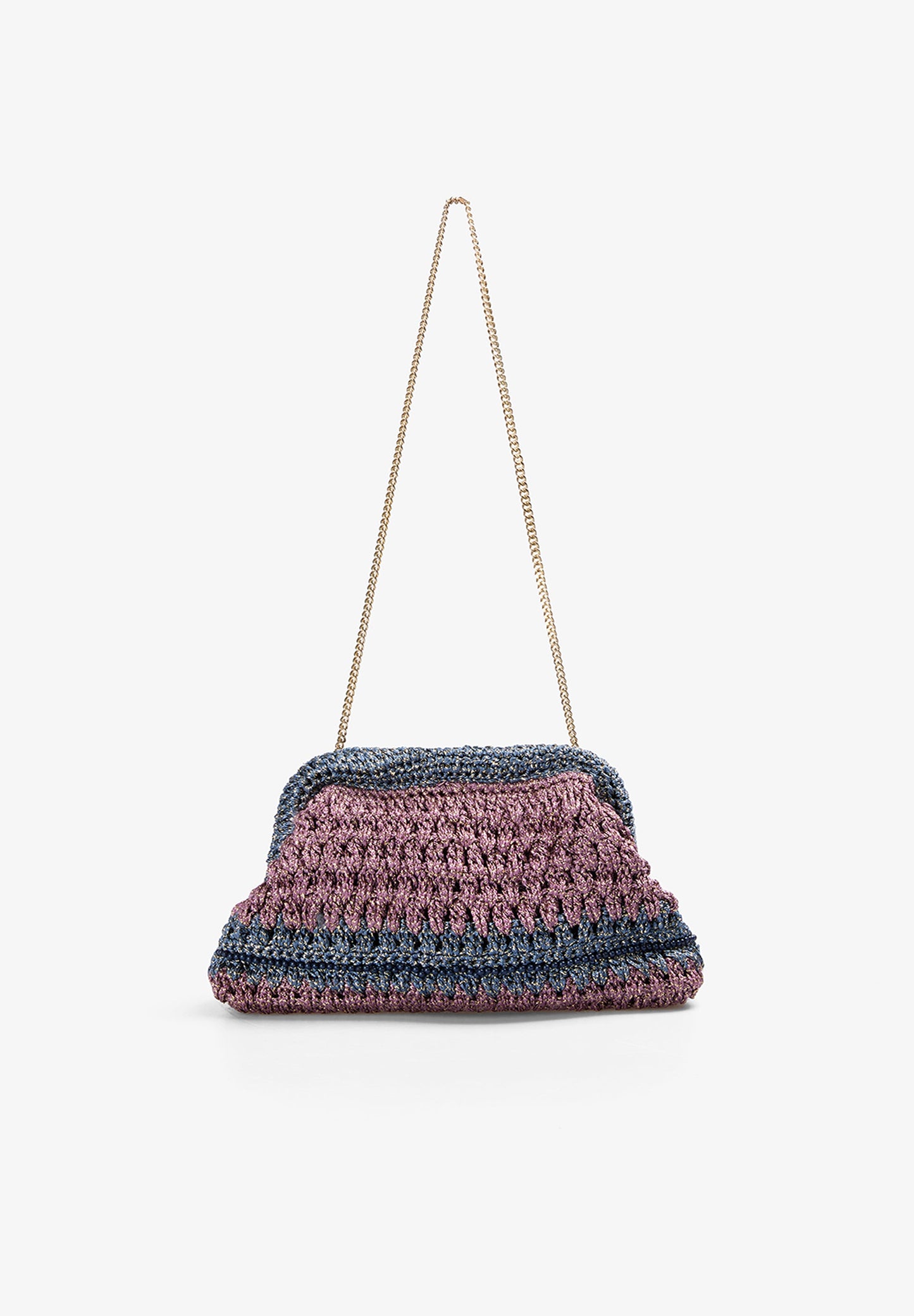 METALLIC CLUTCH BAG