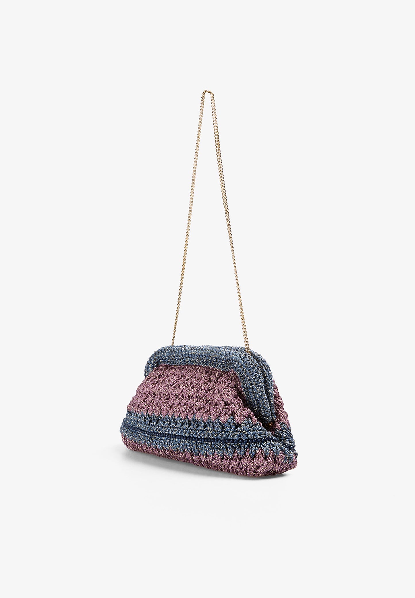 METALLIC CLUTCH BAG