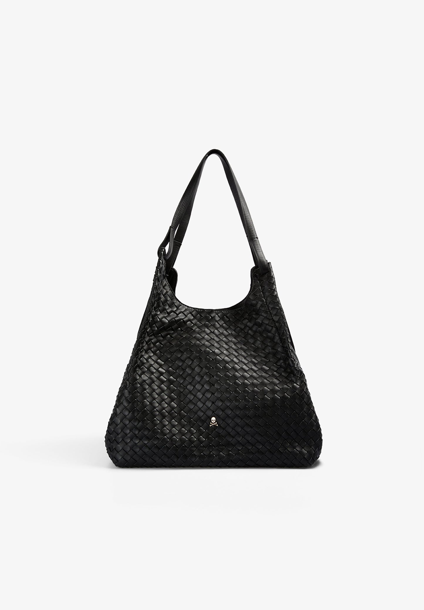 BRAIDED LEATHER TOTE BAG