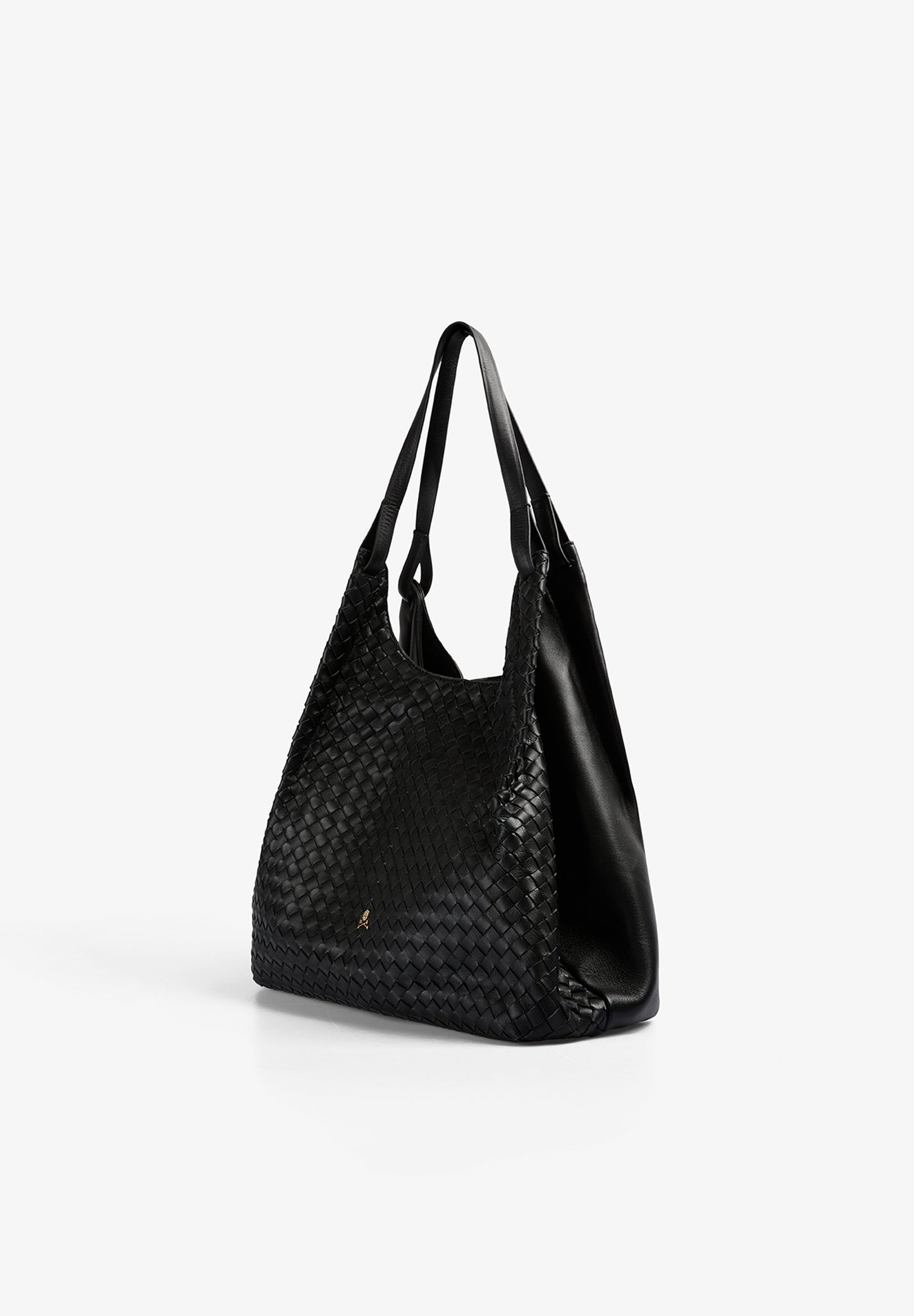 BRAIDED LEATHER TOTE BAG