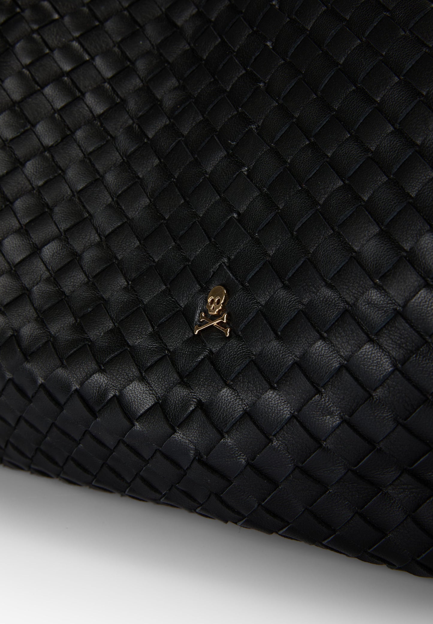 BRAIDED LEATHER TOTE BAG