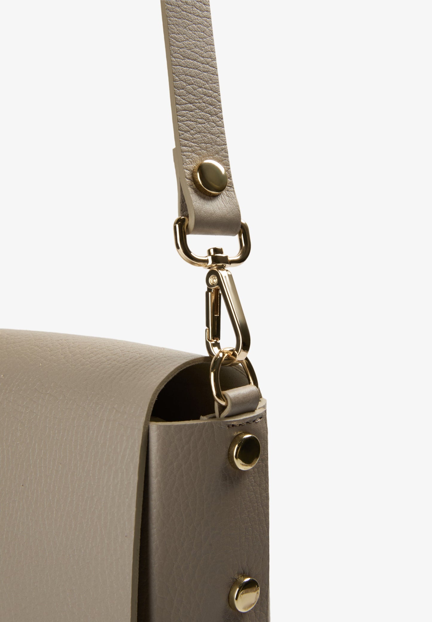 LEATHER BAG WITH APPLIQUÉS