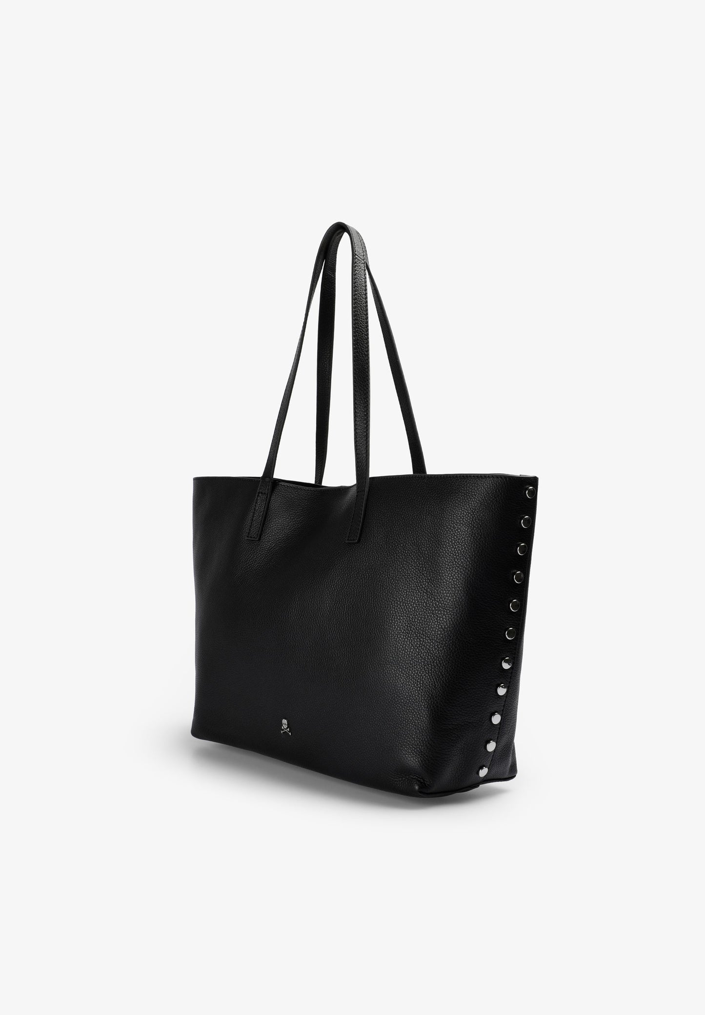 LEATHER TOTE BAG WITH APPLIQUÉS
