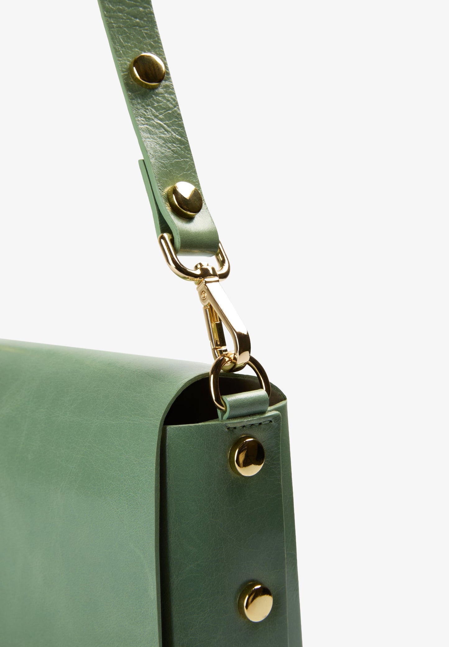 STUDDED LEATHER MINI BAG