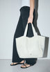 PLAIN-COLOURED TOTE BAG