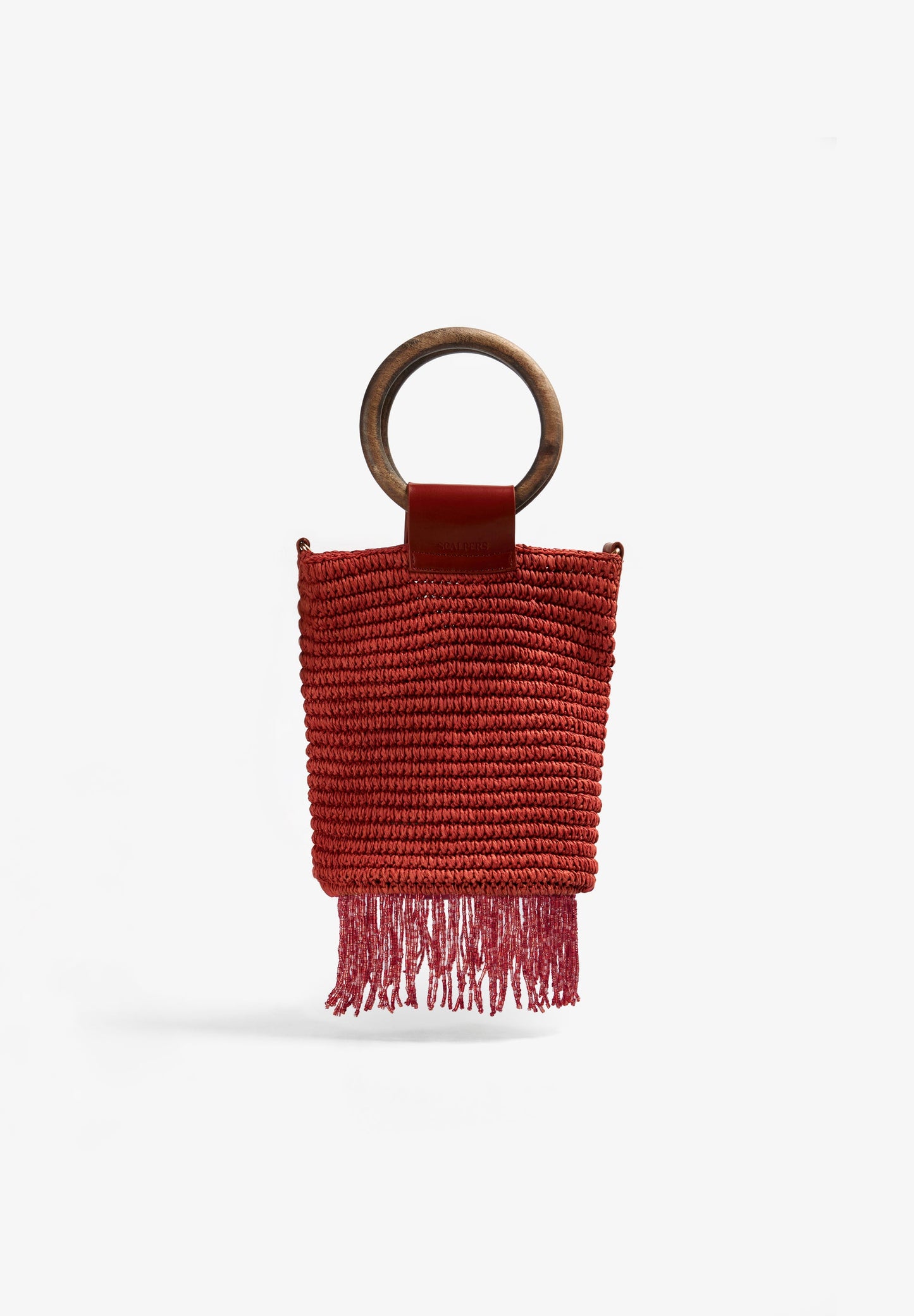 BAG WITH BEADED FRINGES