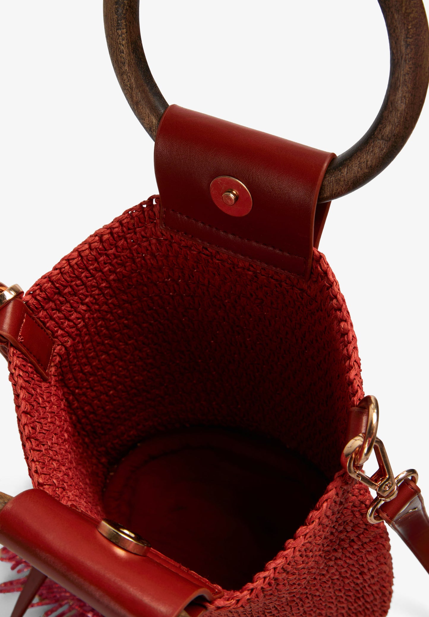 BAG WITH BEADED FRINGES