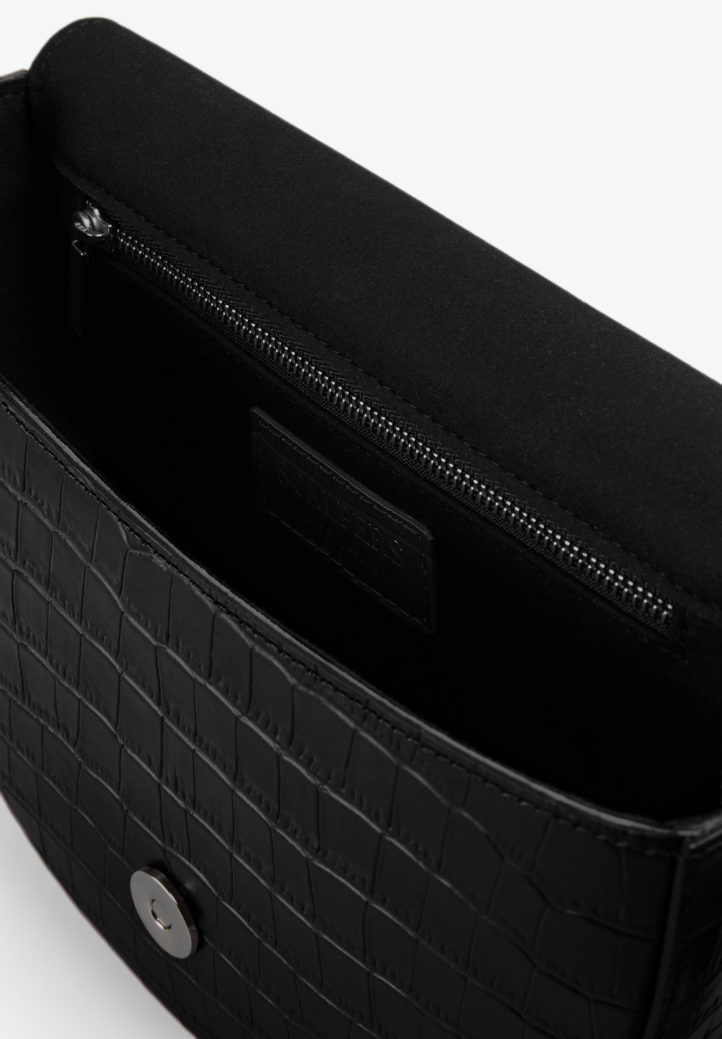 EMBOSSED LEATHER CROSSBODY BAG