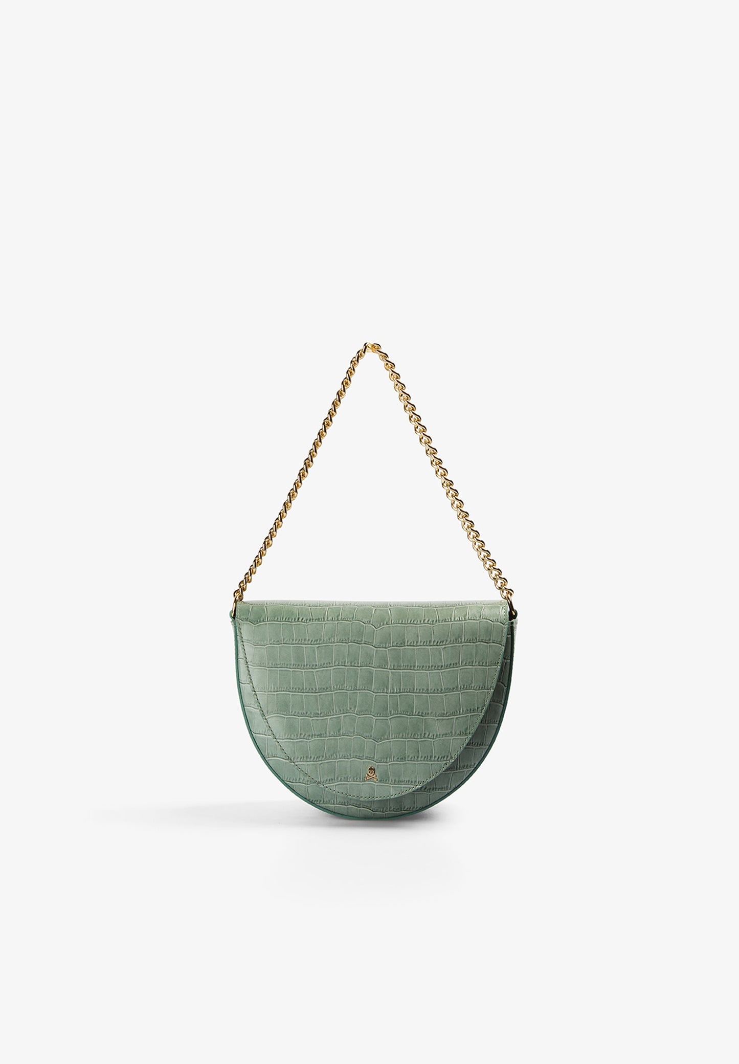 EMBOSSED LEATHER CROSSBODY BAG