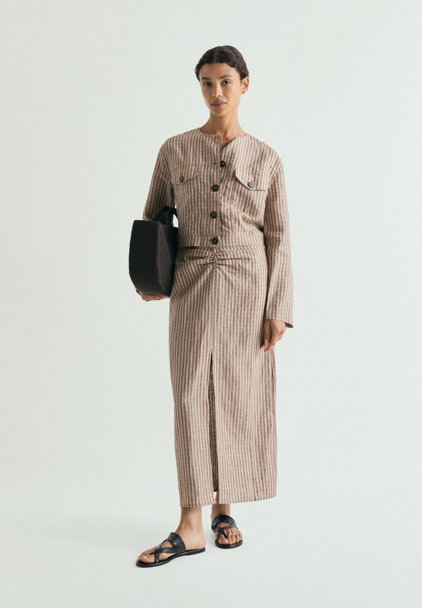 LINEN GINGHAM JACKET