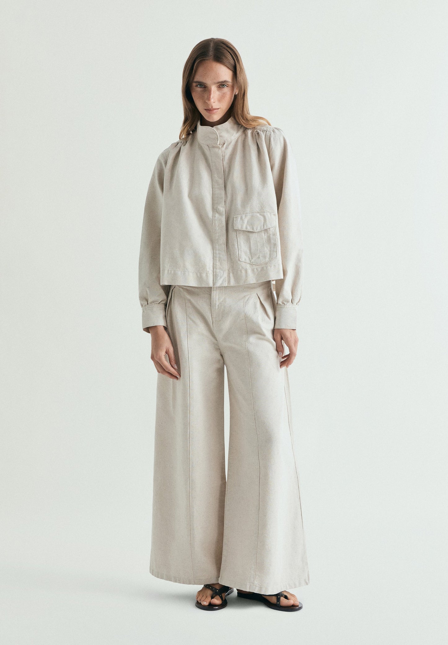 RUSTIC PUFF SLEEVE JACKET