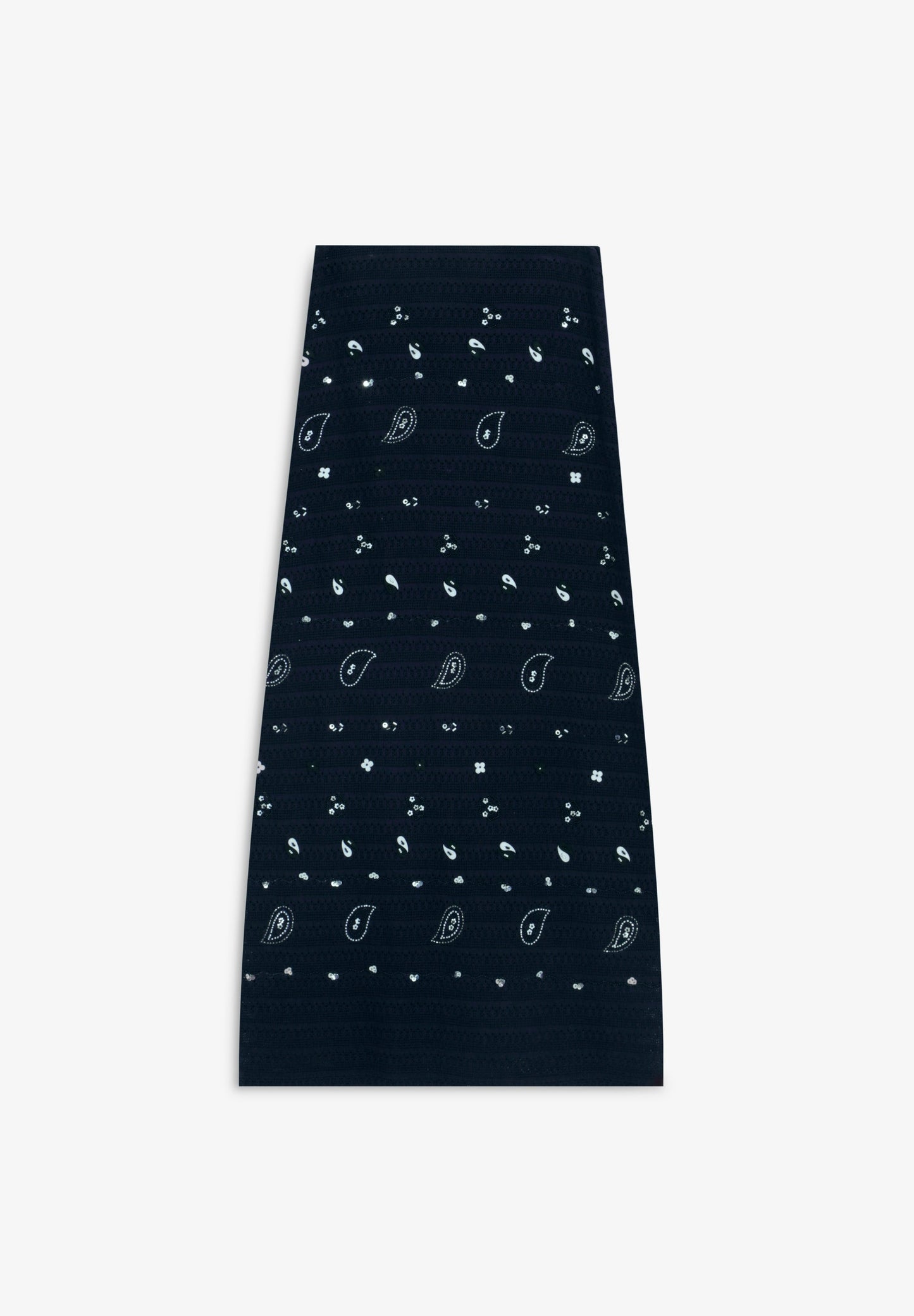 KNIT MIDI SKIRT WITH BEADS