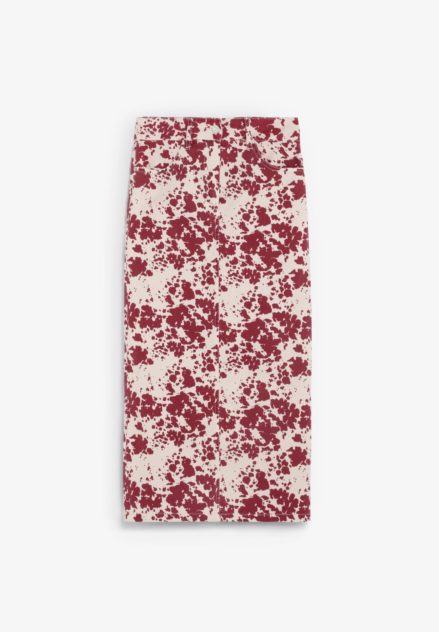 ANIMAL PRINT DENIM SKIRT