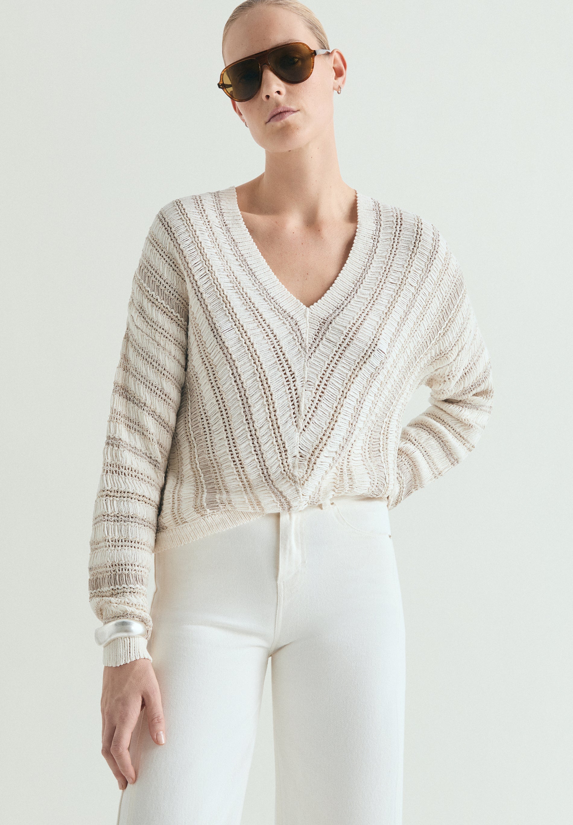 MULTICOLOUR STRIPED SWEATER