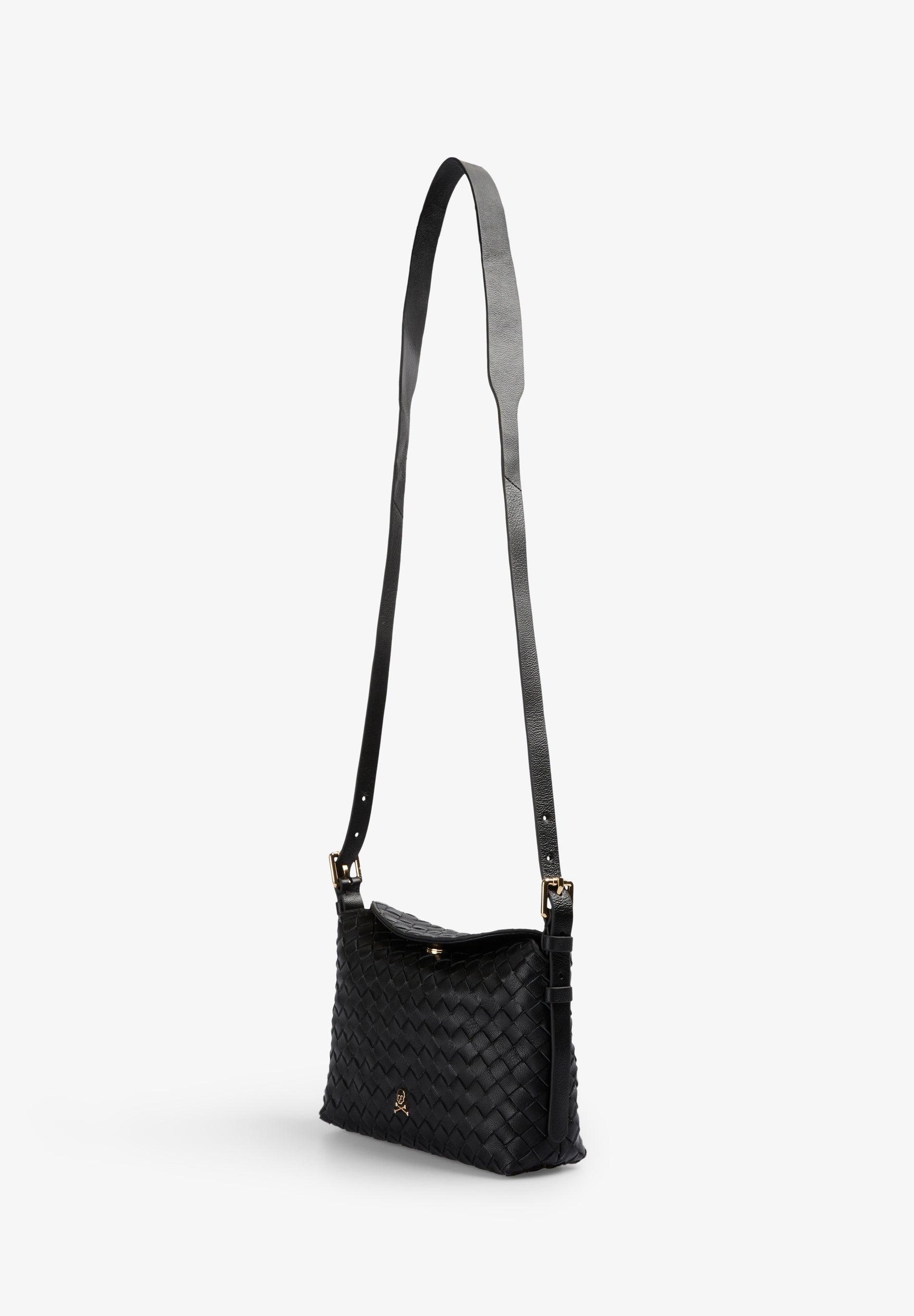 BRAIDED LEATHER CROSSBODY BAG