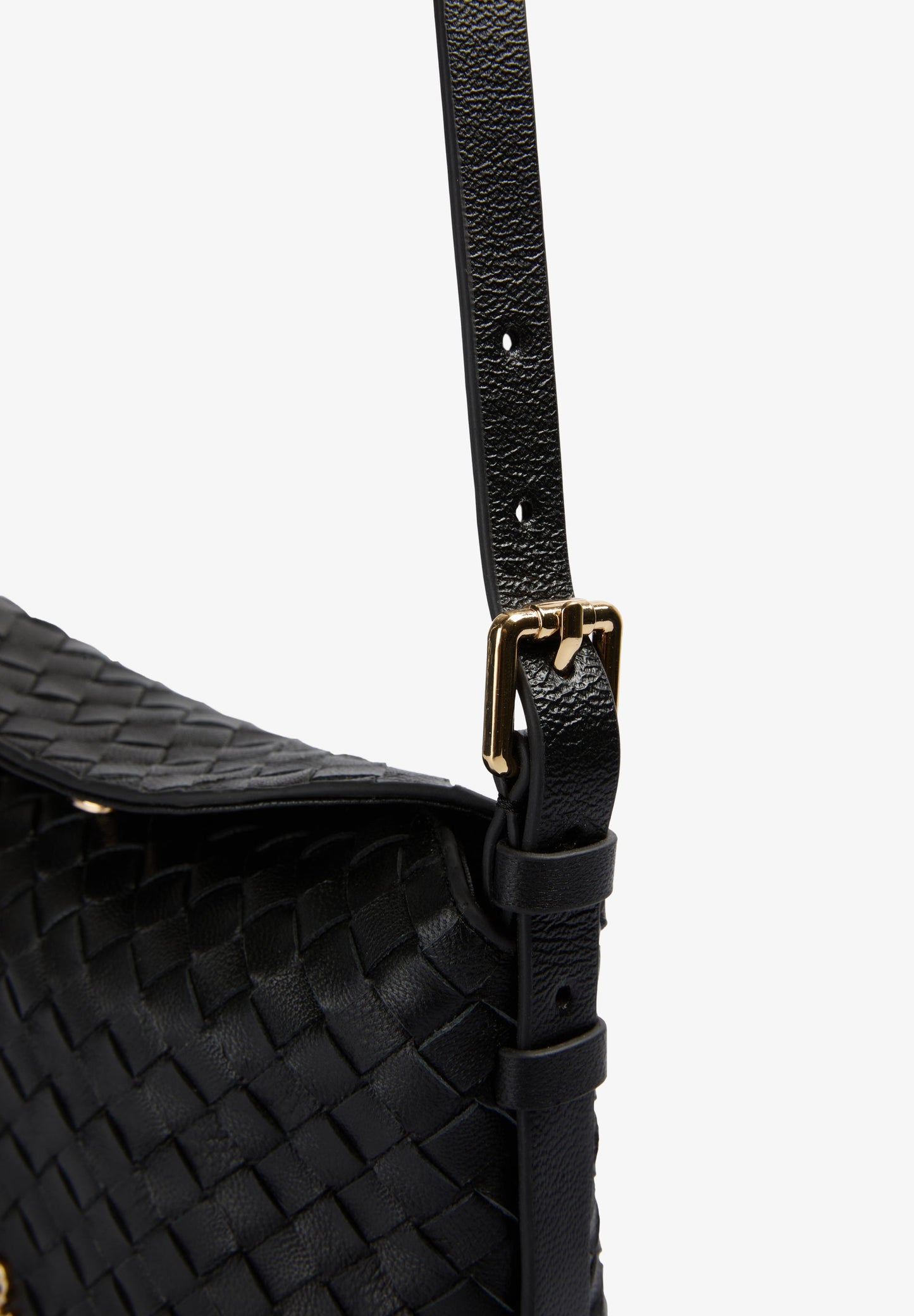 BRAIDED LEATHER CROSSBODY BAG