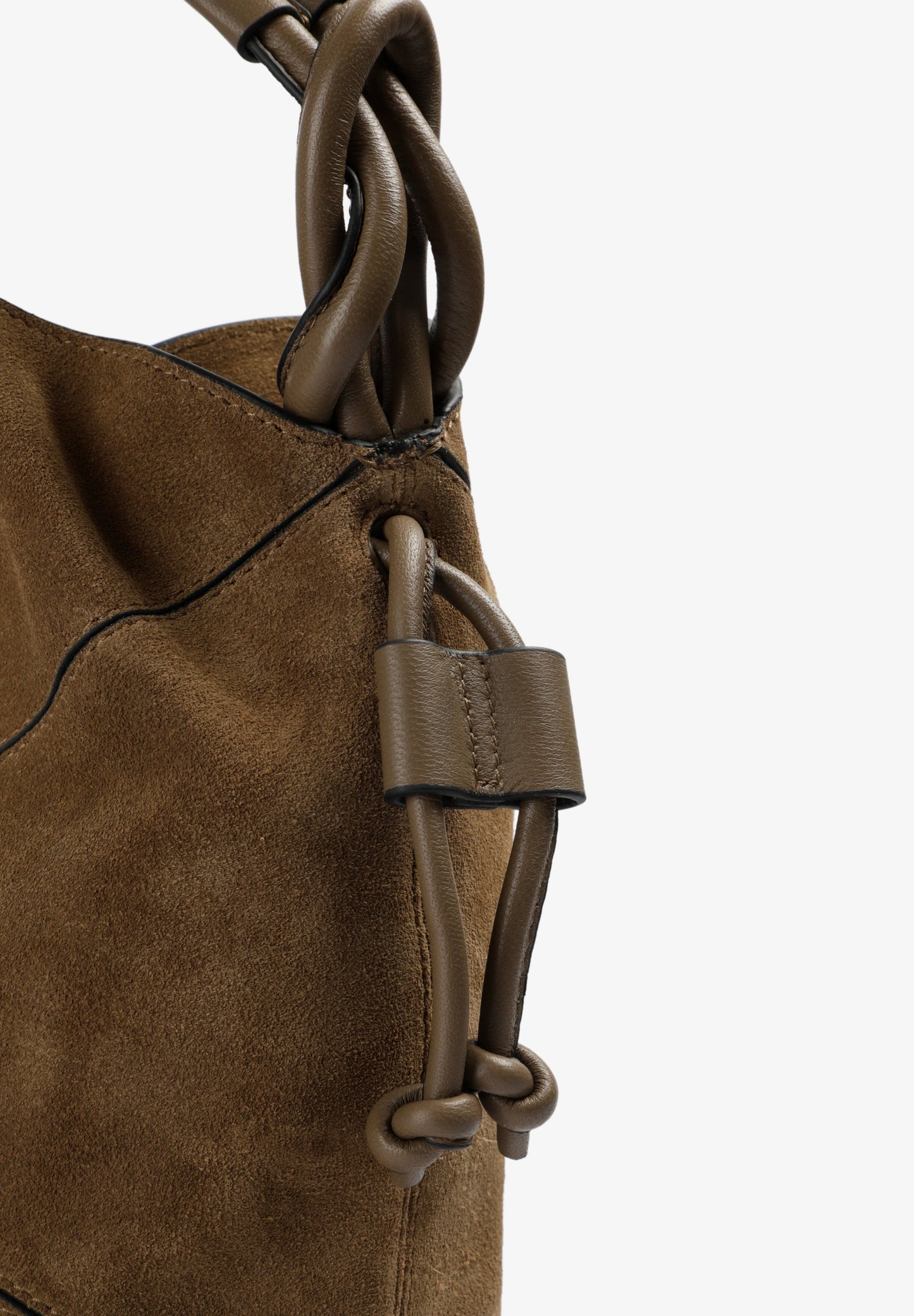 LEATHER BUCKET BAG