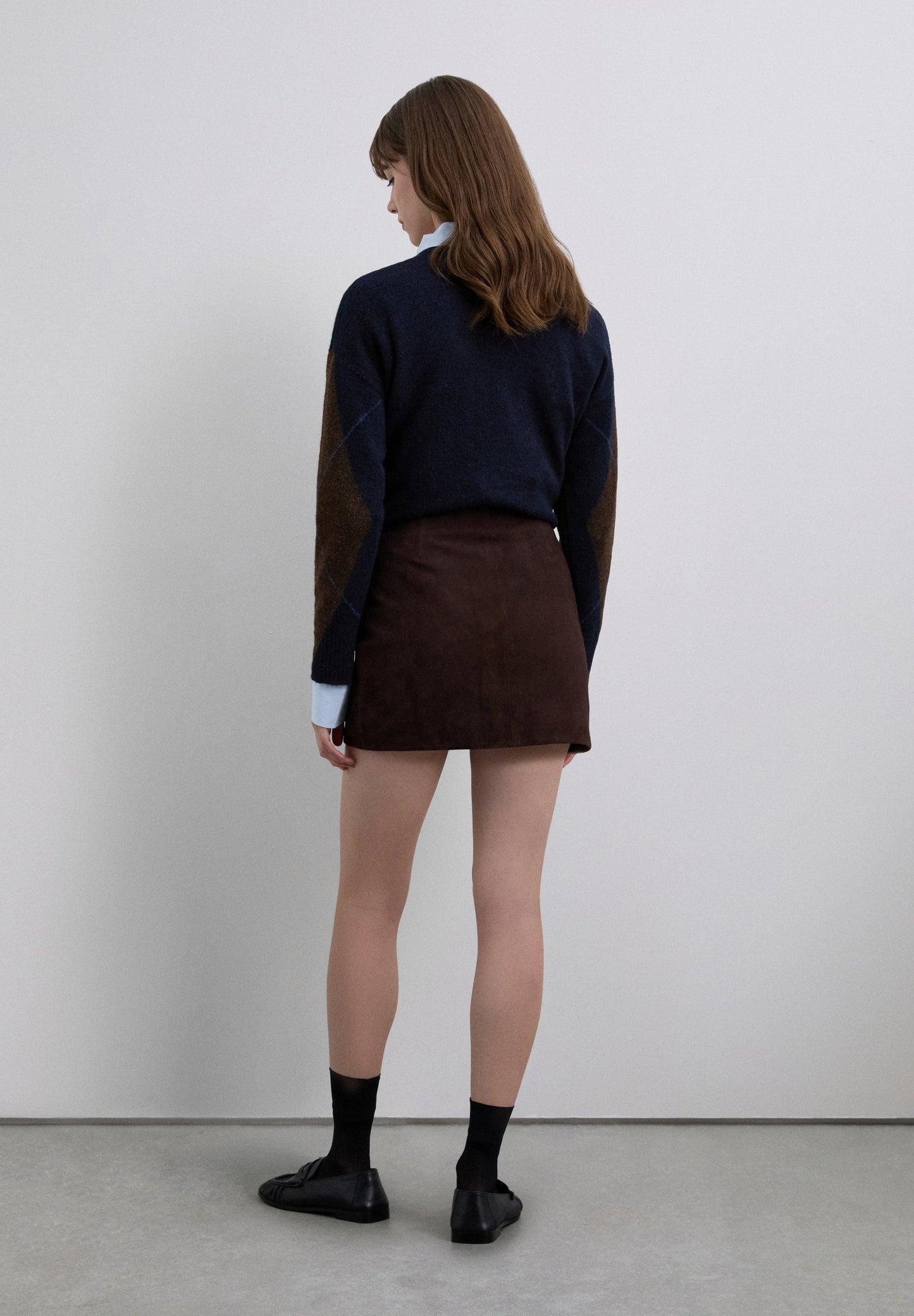 SUEDE MINI SKIRT