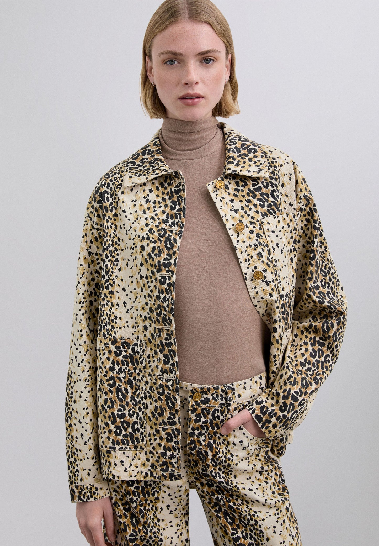 SCANICASI PRINT DENIM SHIRT