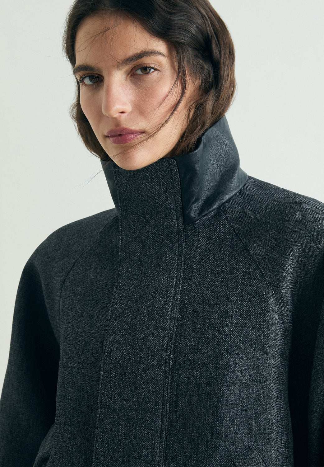 CHAQUETA BOMBER CUELLO CONTRASTE - Scalpers