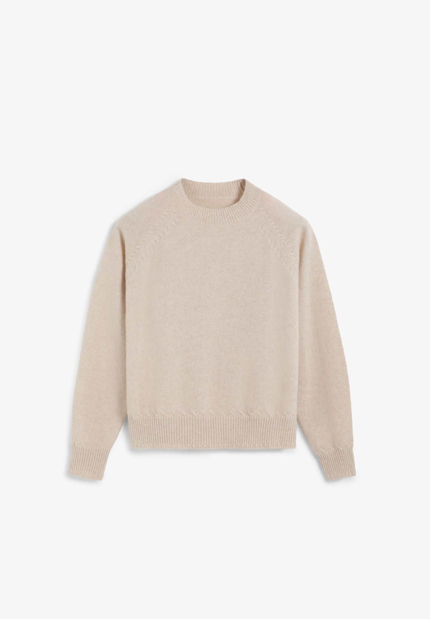ROUND NECK 100% CASHMERE SWEATER