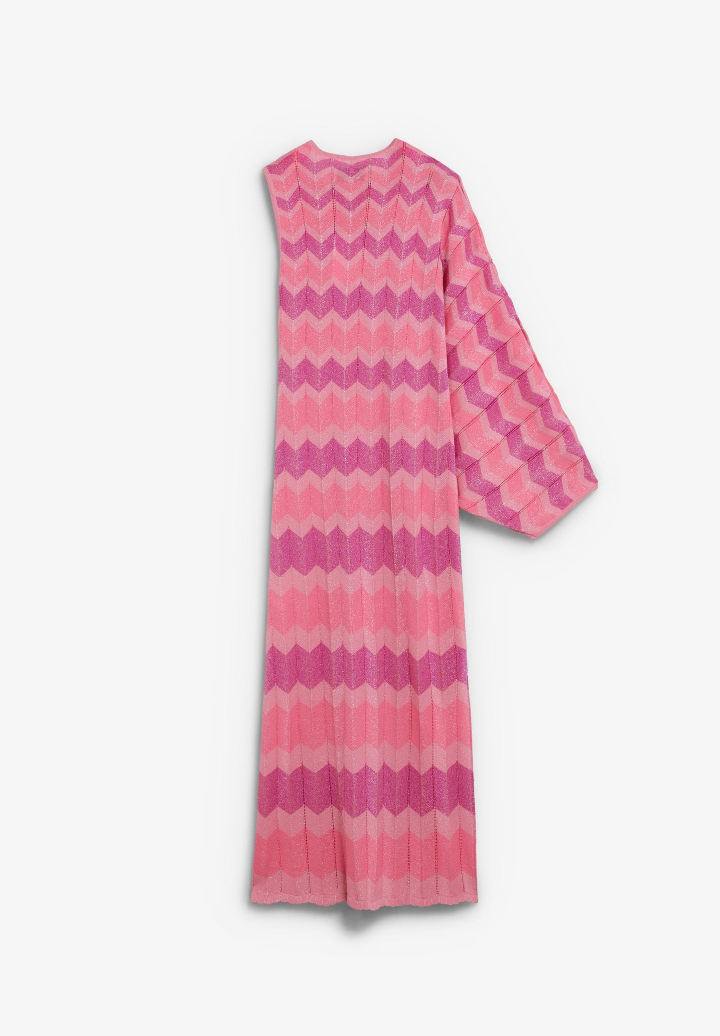 ASYMMETRIC LUREX KNIT DRESS