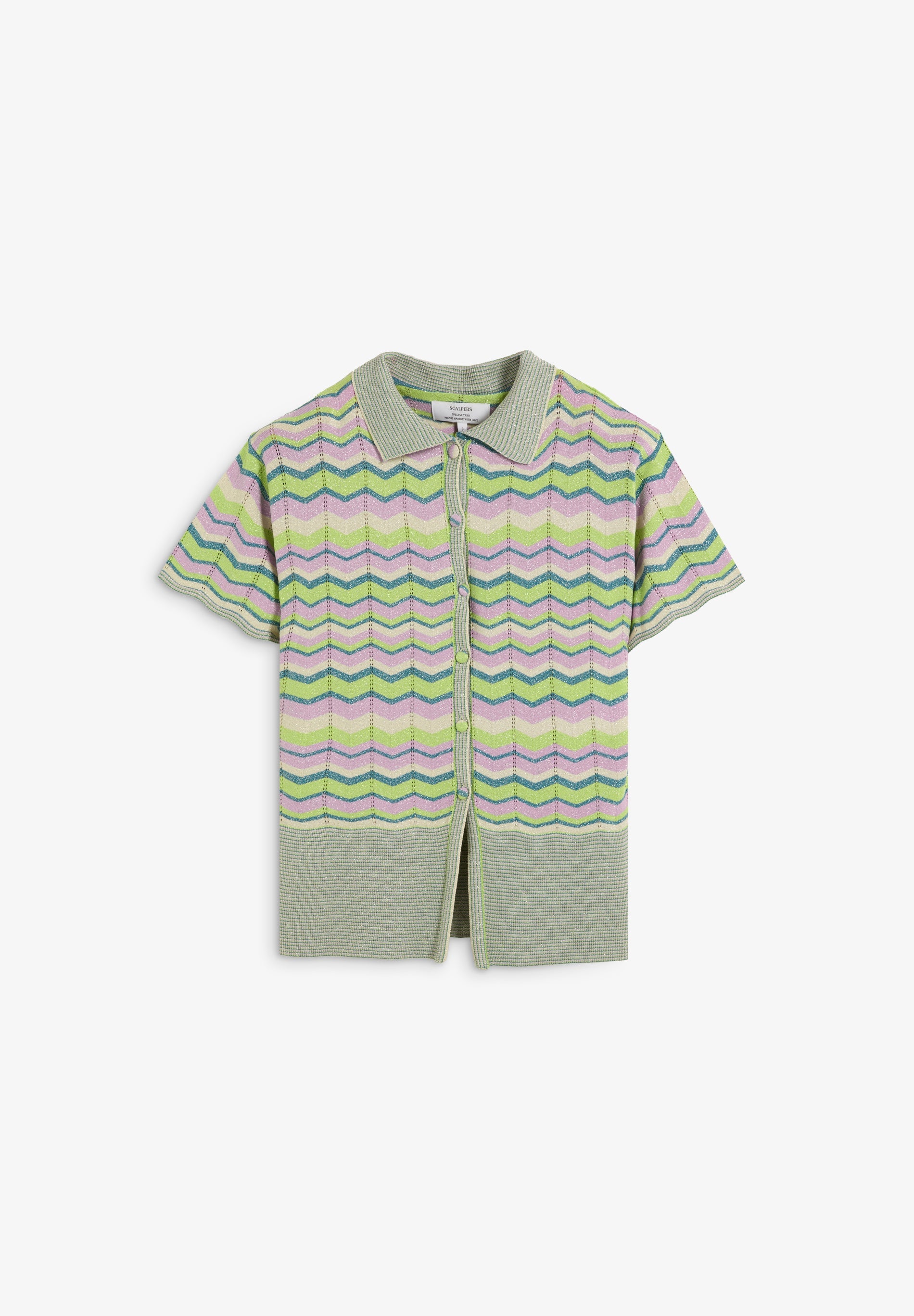 LUREX KNIT POLO SHIRT