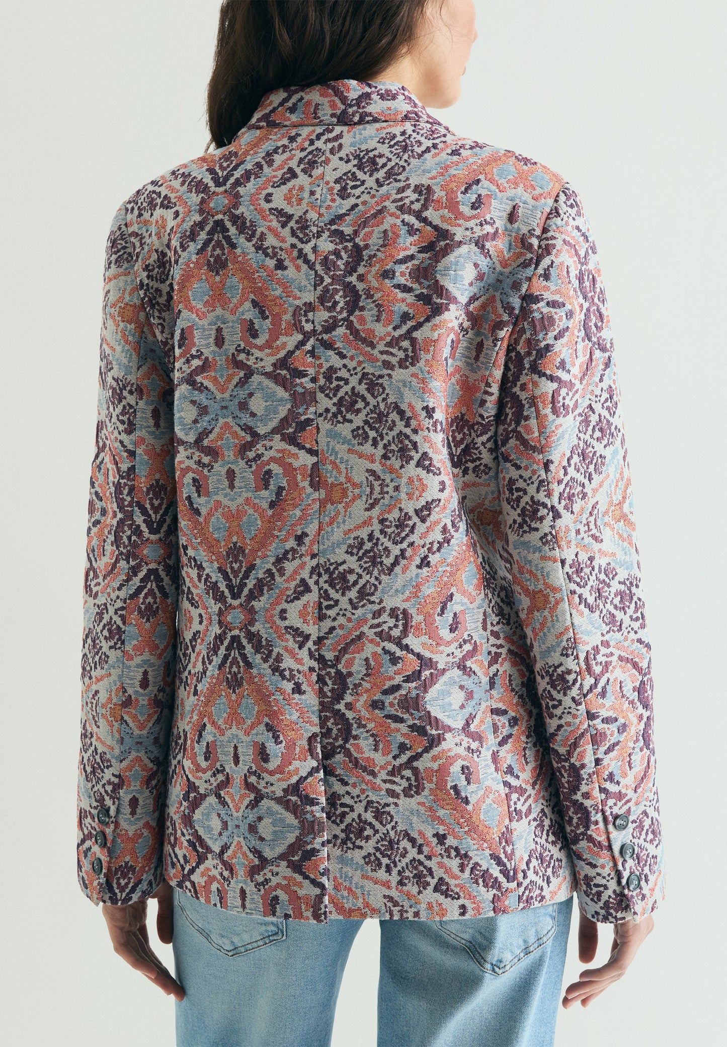 JACQUARD PRINT BLAZER