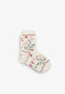 FLORAL EMBROIDERED ANKLE SOCKS