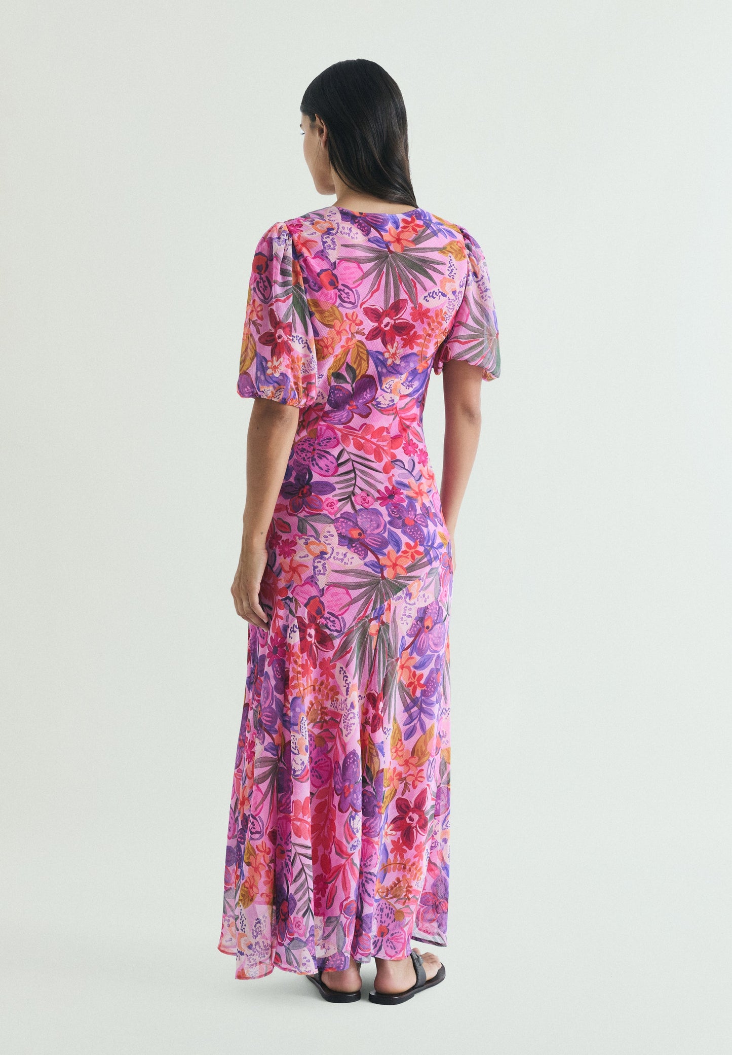 FLORAL PRINT MAXI DRESS