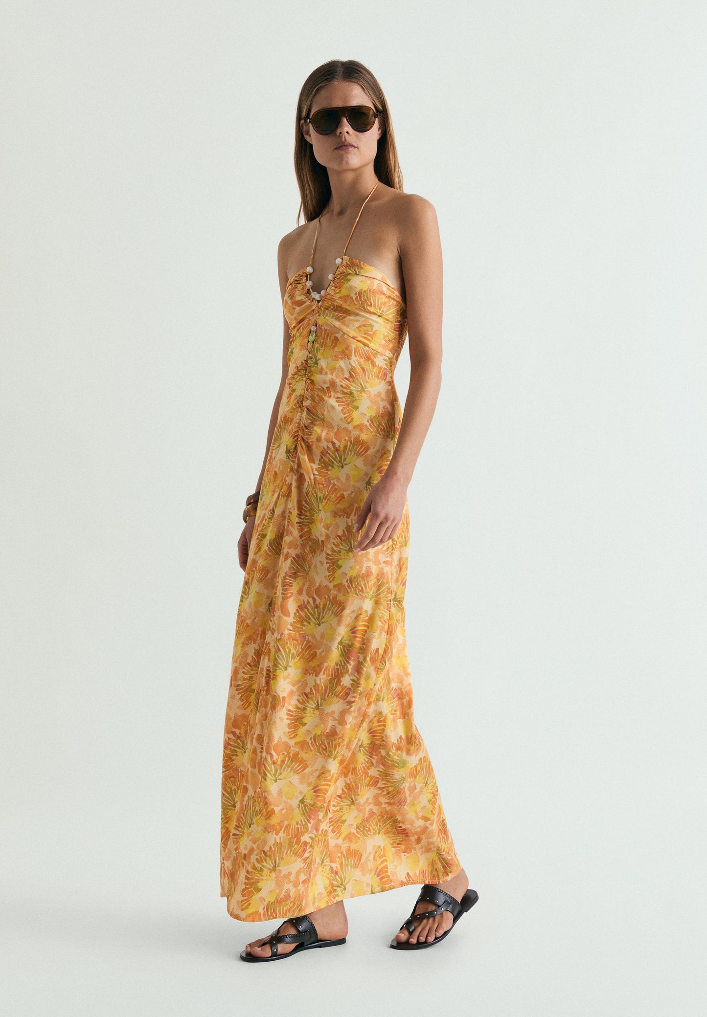 HALTER NECK MAXI DRESS