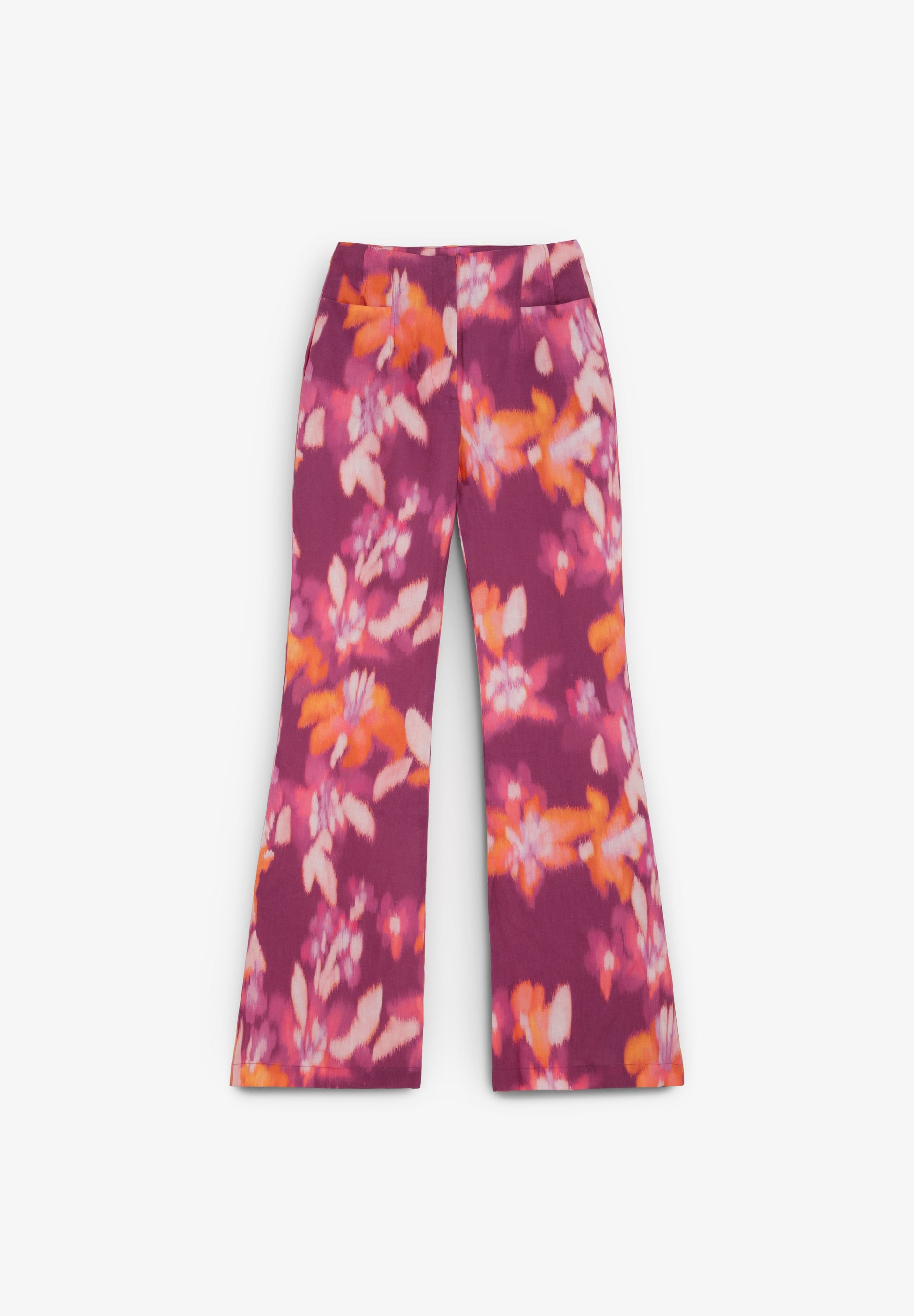 SCPRINT LINEN BOOTCUT PANT