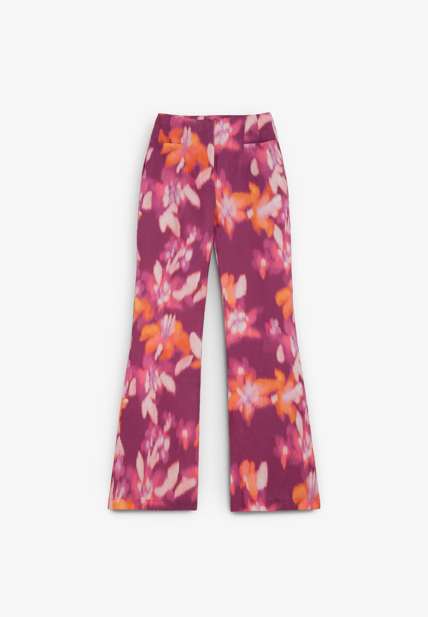 SCPRINT LINEN BOOTCUT PANT