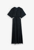 SATIN DRESS WITH CUT-OUTS