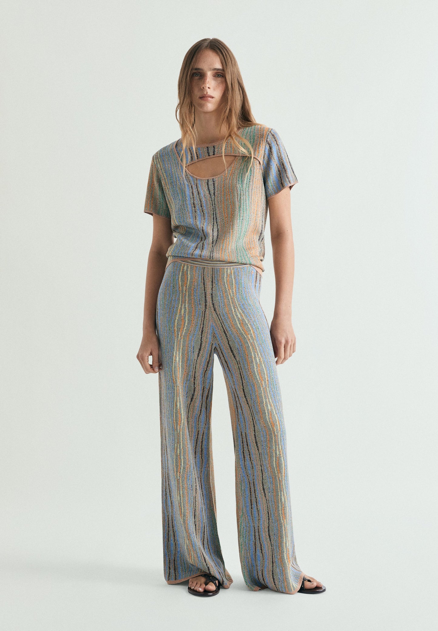 MULTICOLOURED ASYMMETRIC TOP