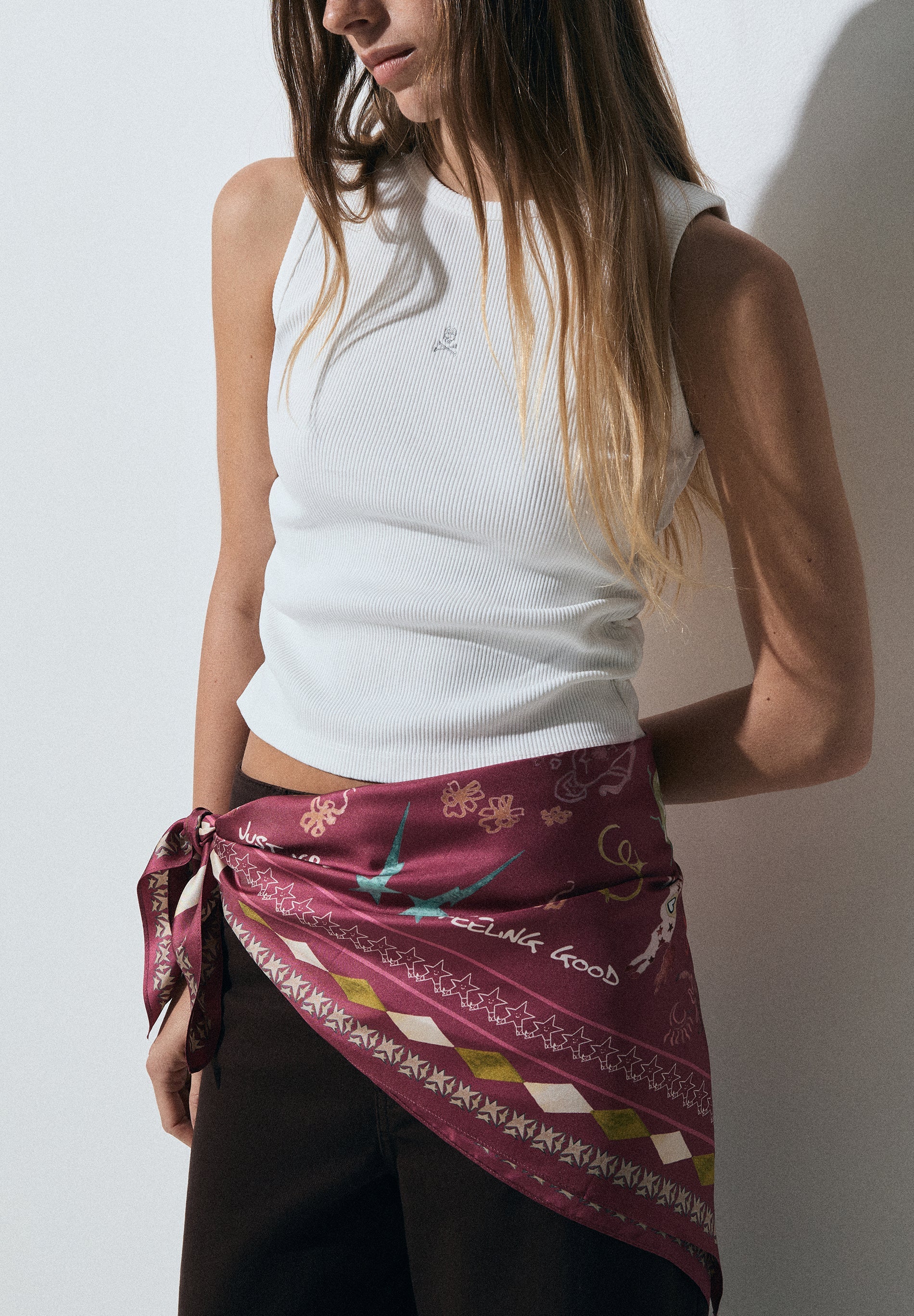 100% SILK PRINTED HANDKERCHIEF
