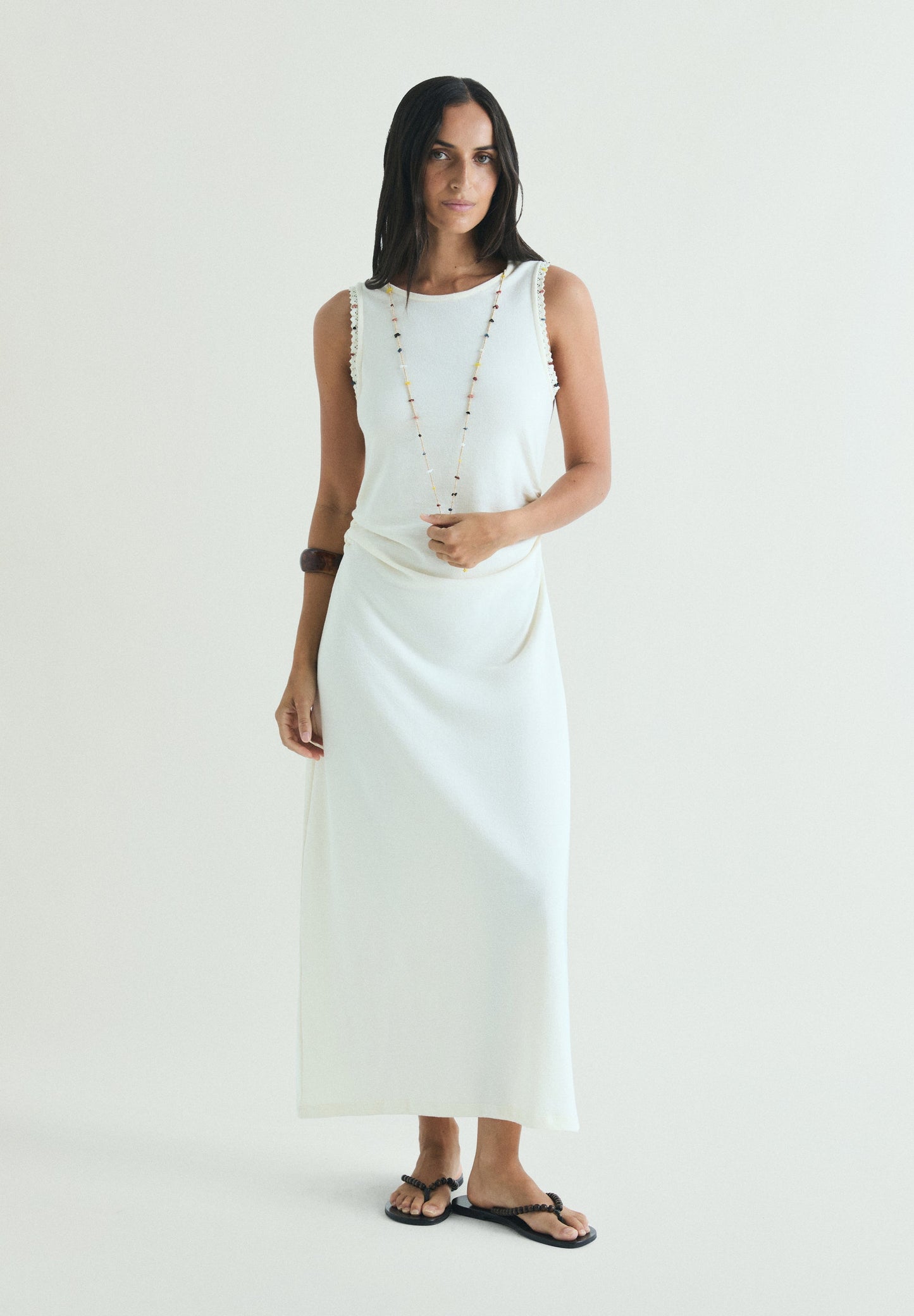 MIDI DRESS WITH COLLAR